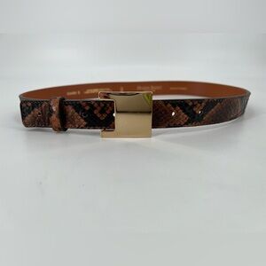 Maison Boinet Leather Python Embossed Belt M‎